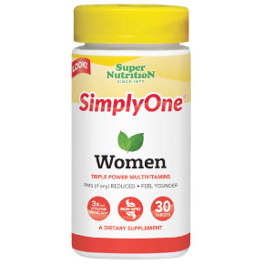 SimplyOne Women Multi-Vitamins, 30 Tablets, SuperNutrition