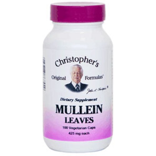 Christopher's Original Formulas Mullein Leaves, 400 mg, 100 Vegicaps, Christopher's Original Formulas