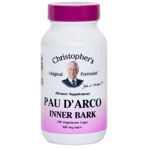 Pau D Arco Inner Bark Capsule, 100 Vegicaps, Christophers Original Formulas