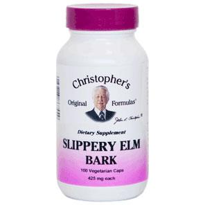 Slippery Elm Bark Capsule, 100 Vegetarian Capsules, Christophers Original Formulas