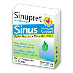 Sinupret Adult Strength, 25 Tablets, Bionorica