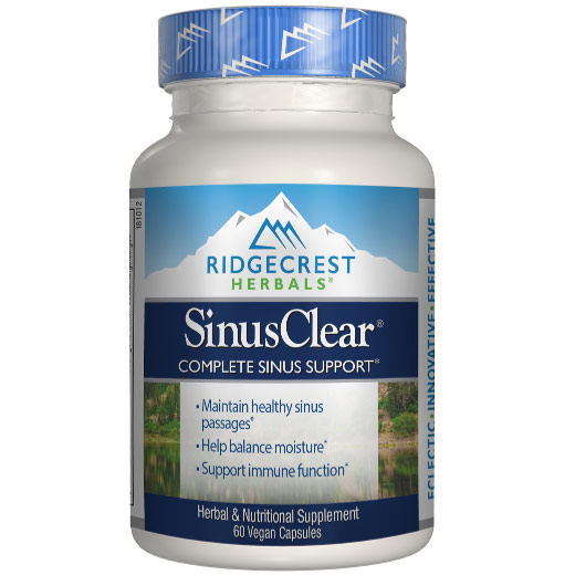 SinusClear Herbal Formula (Sinus Clear), 60 Capsules, Ridgecrest Herbals
