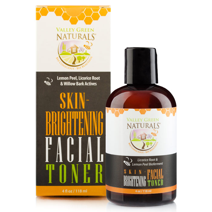 Skin Brightening Facial Toner, 4 oz, Valley Green Naturals