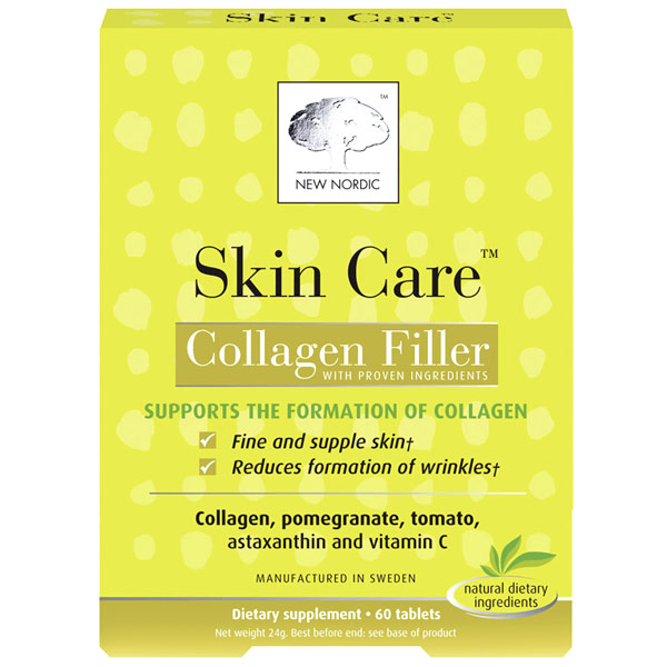 Skin Care, Collagen Filler with Proven Ingredients, 60 Tablets, New Nordic