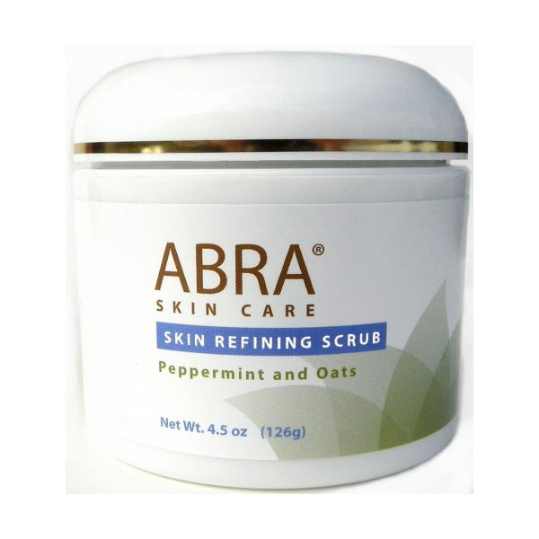 Skin Refining Scrub, Peppermint and Oats, 4.5 oz, Abra Therapeutics