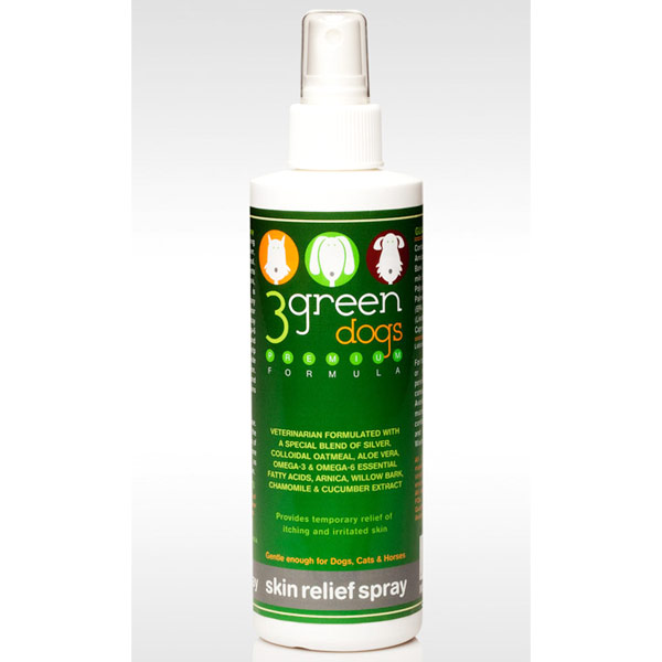 Skin Relief Spray, 8 oz, 3 Green Dogs Vitamins, Inc