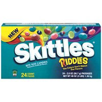 Skittles Riddles Candy, Bite size Candies, 2 oz x 24 ct