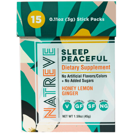 Sleep Peaceful Dietary Supplement, 45 g (15 Stick Packs), Natreve