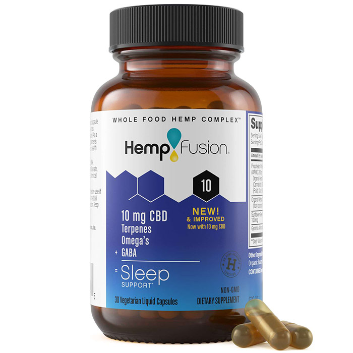 Hemp Fusion Sleep Full-Spectrum Phytocomplex, 30 Vegetarian Liquid Capsules, HempFusion