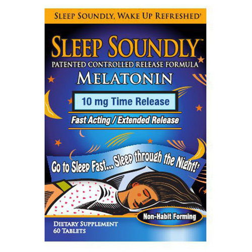 Sleep Soundly Melatonin 10 mg Time Release, 60 Tablets, Windmill Health Products
