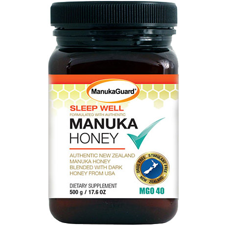 Sleep Well Manuka Honey, MGO 40, Value Size, 17.6 oz, ManukaGuard