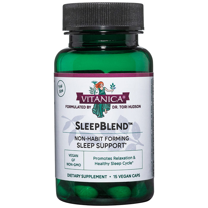 SleepBlend, Trial Size, 15 Vegetarian Capsules, Vitanica