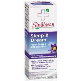 Sleep & Dream, Homeopathic Sleep Aid, 60 Dissolvable Tablets, Similasan