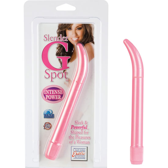 Slender G-Spot 7 Inch Vibe - Pink, California Exotic Novelties