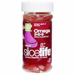 Slice of Life Omega 3-6-9 Chewable, 60 Gummies, Hero Nutritionals Yummi Bears