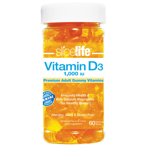 Slice Of Life Vitamin D Chewable, 60 Gummies, Hero Nutritionals Yummi Bears