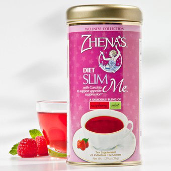 Zhena's Gypsy Tea Herbal Tea, Slim Me, Raspberry Mint, 6 x 22 Tea Bags/Case, Zhena's Gypsy Tea