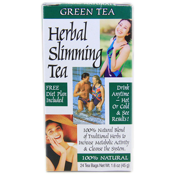 Slimming Tea Green Tea 24 Tea Bags, 21st Century Health Care Diet Tea