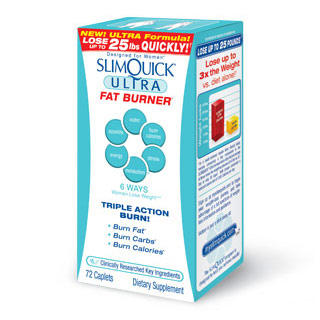 SlimQuick Ultra Fat Burner, Female Weight Loss, 120 Caplets