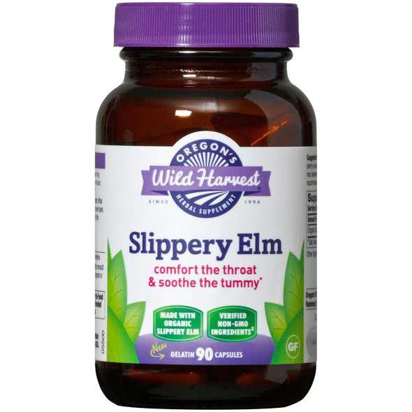 Slippery Elm, Organic, 90 Capsules, Oregons Wild Harvest