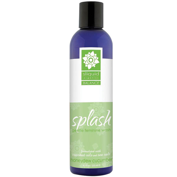 Sliquid Balance Splash Gentle Feminine Wash, Honeydew Cucumber, 8.5 oz