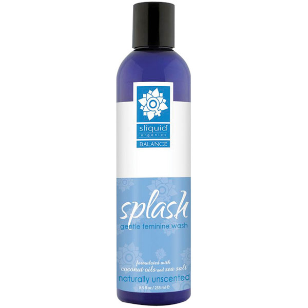 Sliquid Balance Splash Gentle Feminine Wash, Naturally Unscented, 8.5 oz