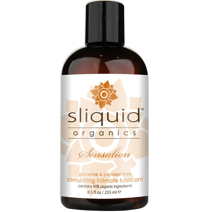 Sliquid Organics Sensation Natural Stimulating Lubricant, 8.5 oz