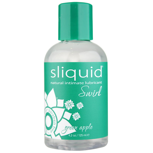 Sliquid Swirl Natural Intimate Lubricant, Green Apple, 4.2 oz