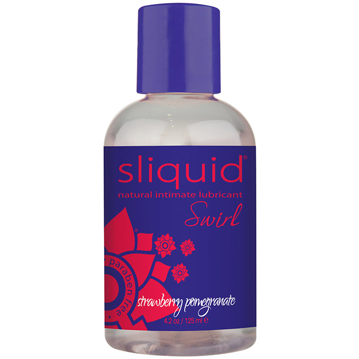Sliquid Swirl Natural Intimate Lubricant, Strawberry Pomegranate, 4.2 oz