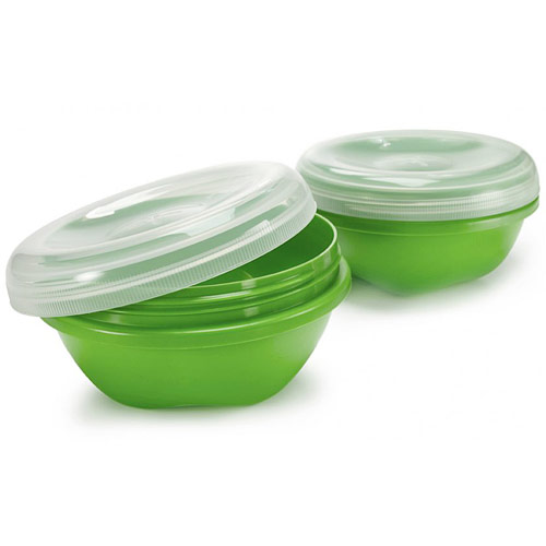 Small Food Storage Container, Apple Green, 19 oz, Preserve