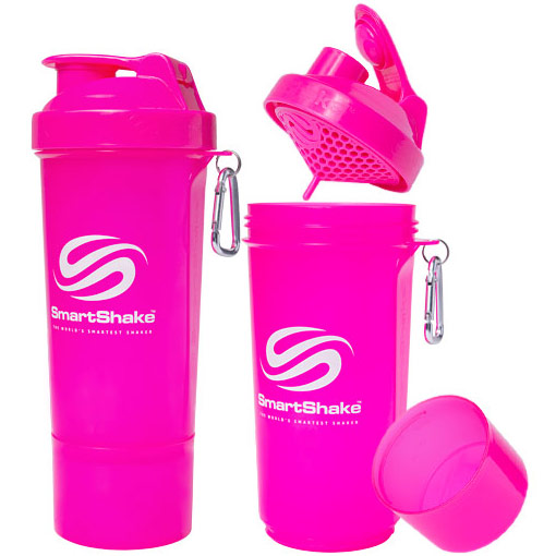 SmartShake Slim Shaker Cup 17 oz - Neon Pink, 1 Bottle