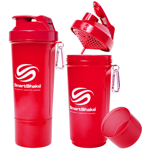 SmartShake Slim Shaker Cup 17 oz - Neon Red, 1 Bottle