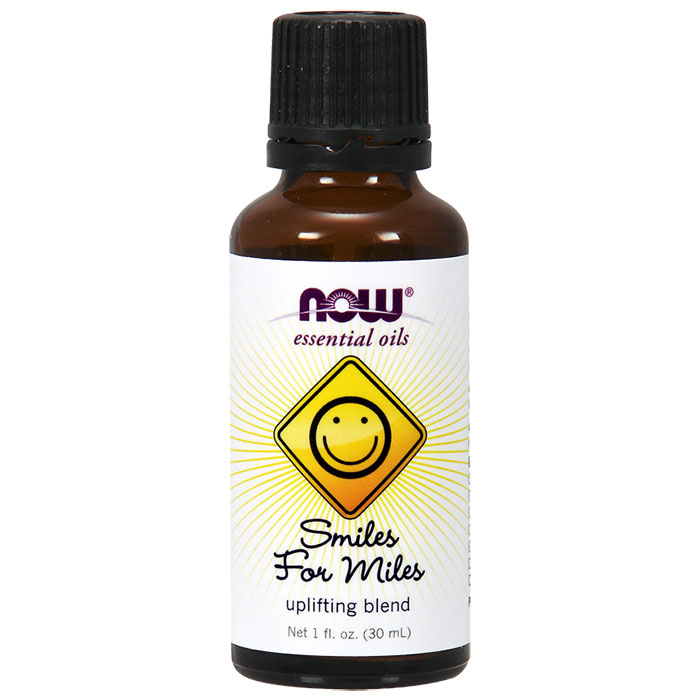 Smiles for Miles Essential Oil Uplifting Blend, 1 oz, NOW Foods