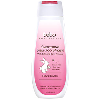 Smoothing Shampoo & Wash, Berry Primrose, 8 oz, Babo Botanicals
