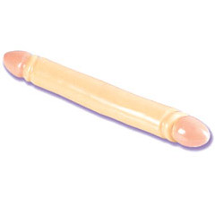 California Exotic Novelties Smooth Double Dong 12 Inch - Ivory Duo, California Exotic Novelties