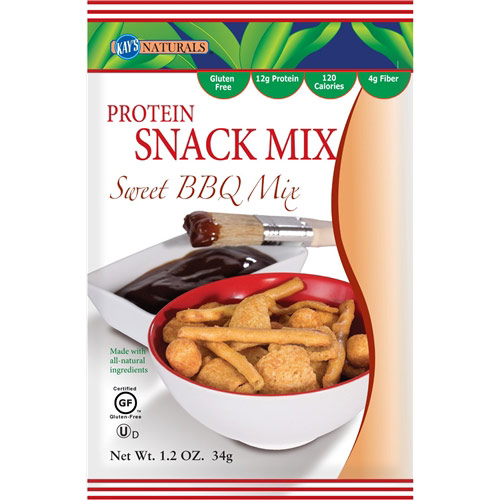 Protein Snack Mix - Sweet BBQ, 1.2 oz x 6 Bags, Kays Naturals