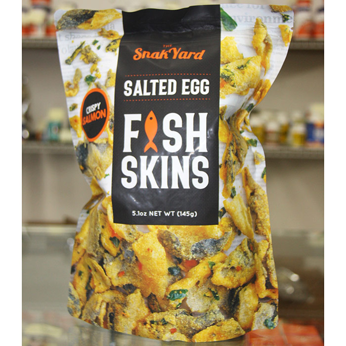 Snak Yard Salted Egg Fish Skins, Crispy Salmon, 5.1 oz (145 g)