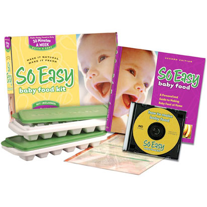 So Easy Baby Food Kit (Cookbook, Video, Trays & Card), Fresh Baby LLC