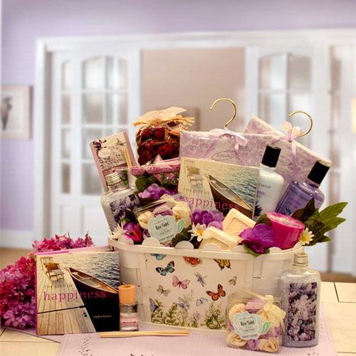 Elegant Gift Baskets Online So Serene Spa Essentials Gift Set with Book, Medium Size, Elegant Gift Baskets Online