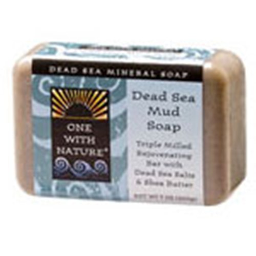 Bar Soap - Dead Sea Mud, 7 oz, One with Nature Dead Sea Mineral Soap