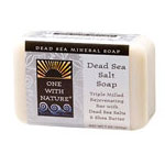 Bar Soap - Dead Sea Salt, 7 oz, One with Nature Dead Sea Mineral Soap