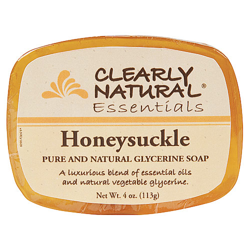 Glycerine Bar Soap - Honeysuckle, 4 oz, Clearly Natural Soaps