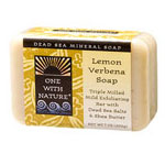 Bar Soap - Lemon Verbena, 7 oz, One with Nature Dead Sea Mineral Soap