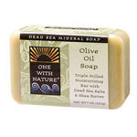 Bar Soap - Olive Oil, 7 oz, One with Nature Dead Sea Mineral Soap