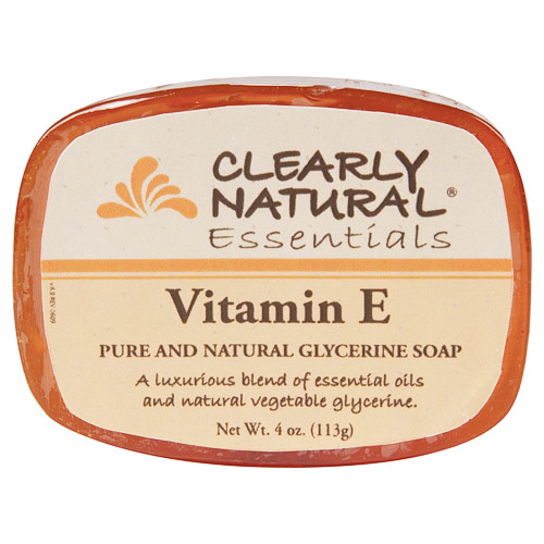 Glycerine Bar Soap - Vitamin-E, 4 oz, Clearly Natural Soaps