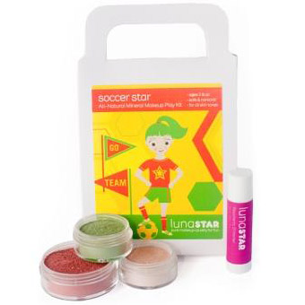 Luna Star Luna Star Soccer Star All Natural Mineral Makeup Play Kit for Kids, Luna Organics