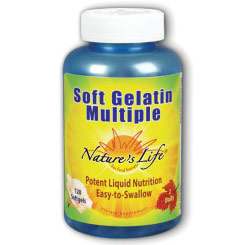 Soft Gelatin Multiple, Value Size, 120 Softgels, Natures Life