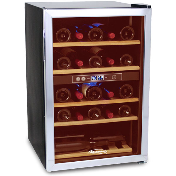 Soleus Air Wine Cooler Dual Zone Cooling, 37 Bottle Capacity (WKD5)