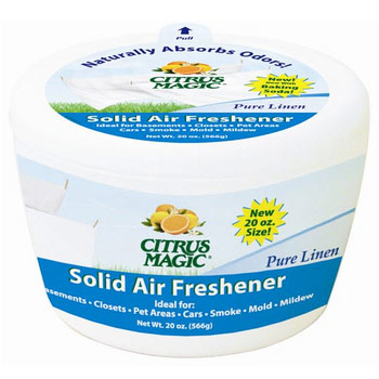 Solid Air Freshener, Pure Linen, 20 oz, Citrus Magic