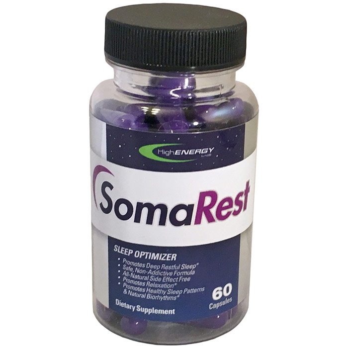 SomaRest Nighttime Formula (Soma Rest), 60 Capsules, High Energy Labs